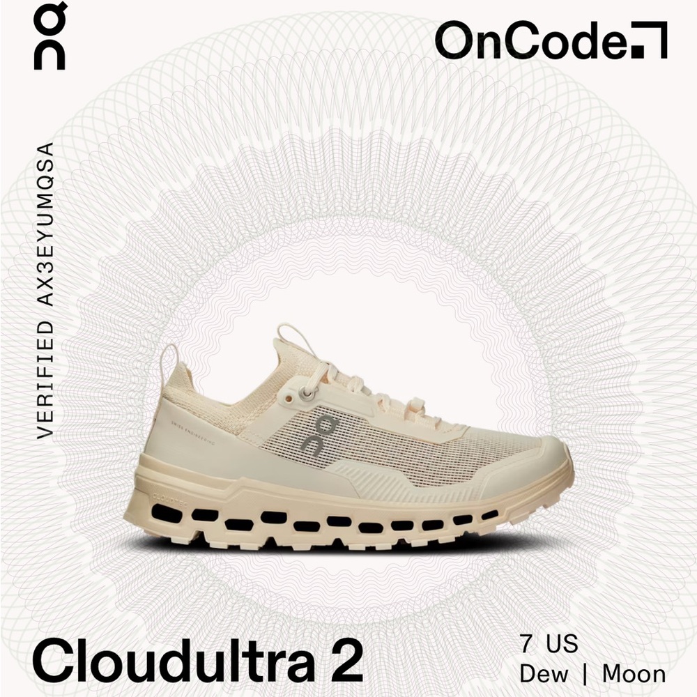 On Cloudultra 2, Dew/Moon, Size 7